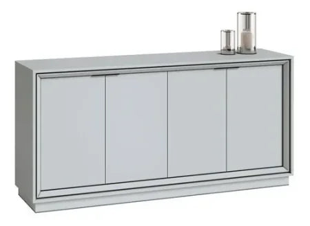 Buffet Opera Branco Acetinado Imcal 4 Portas