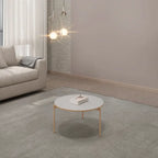 Mesa de Centro Bela Off White Tampo Circular 69 cm