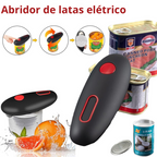 Abridor Elétrico de Latas com 1 Toque Automático Preto 17 cm