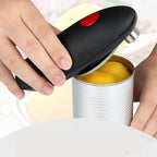 Abridor Elétrico de Latas com 1 Toque Automático Preto 17 cm