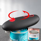 Abridor Elétrico de Latas com 1 Toque Automático Preto 17 cm